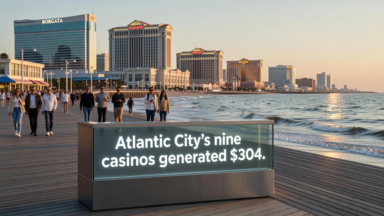 Chart displaying New Jersey gaming revenue growth trends for 2026